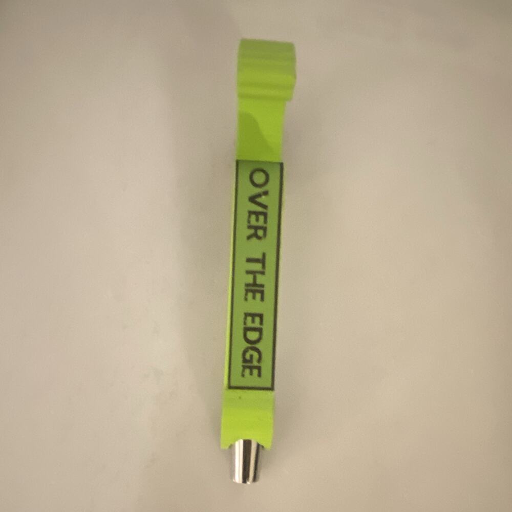 The Unknown Over The Edge Green Beer Tap Handle Knob Breweriana - Picture 2 of 4